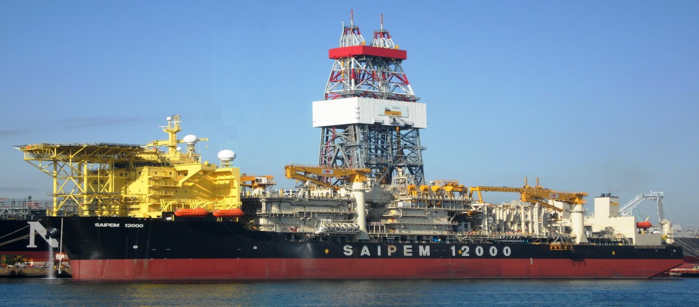 Το γεωτρύπανο Saipem 12000 έπιασε δουλειά στην κυπριακή ΑΟΖ και τουρκικά πολεμικά πλοία… παραμονεύουν