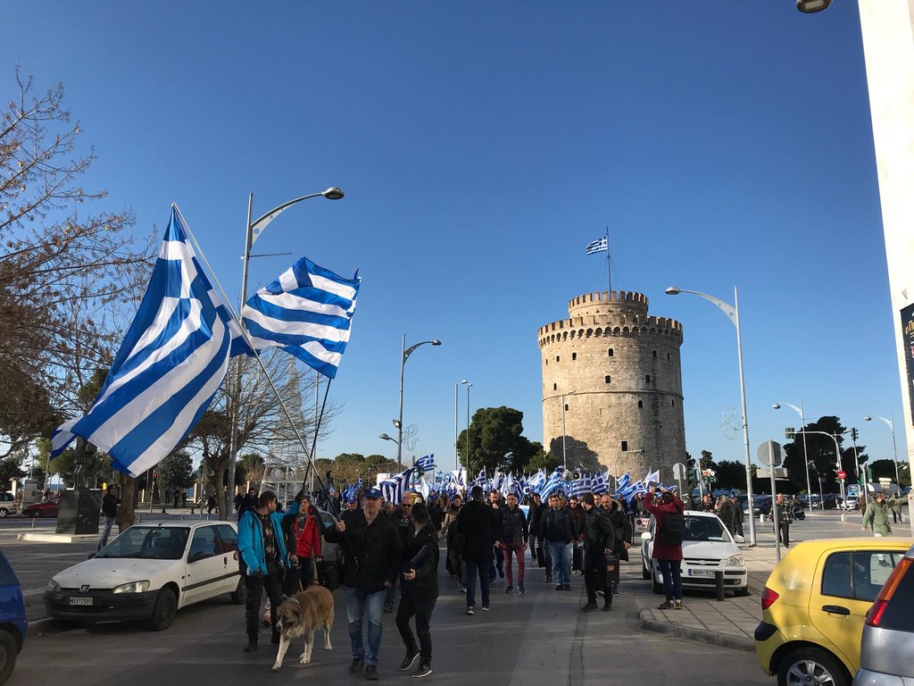 Θεσσαλονίκη: Πορεία οπαδών του Αρτ. Σώρρα στο κέντρο της πόλης (βίντεο)
