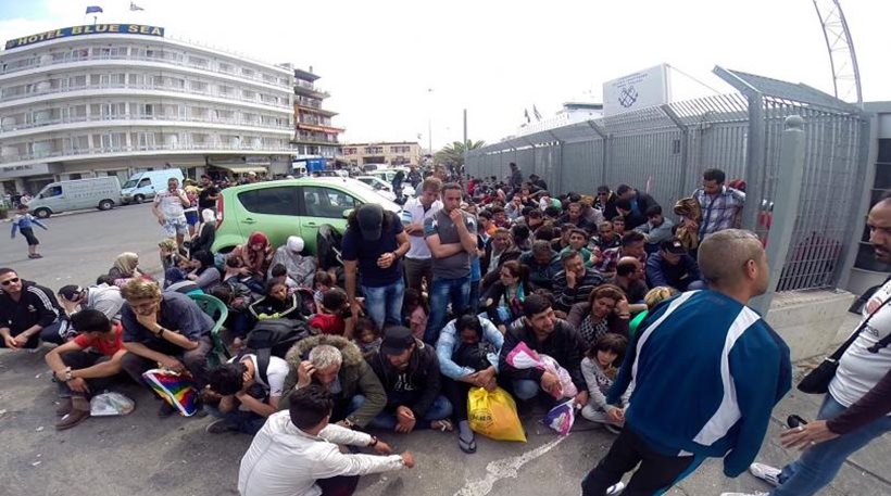 Μυτιλήνη: Άγριο ξύλο μεταξύ μεθυσμένων παράνομων μεταναστών