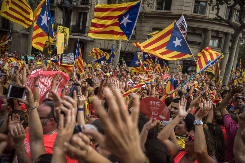Ισπανία: 1 εκατομμύριο Καταλανοί στους δρόμους ζητούν ανεξαρτησία