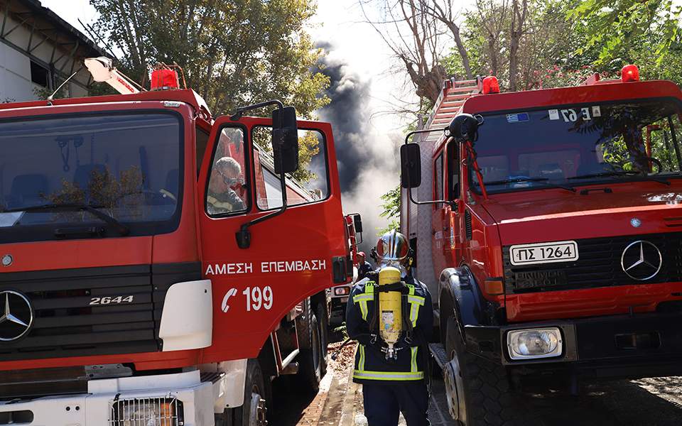 Πυρκαγιά τώρα στην Αρχαία Νεμέα