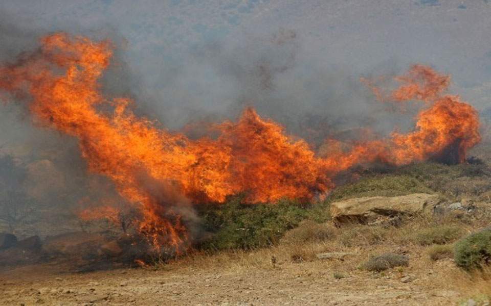 Πυρκαγιά στο Σούλι Θεσπρωτίας – Καίει σε δασική έκταση