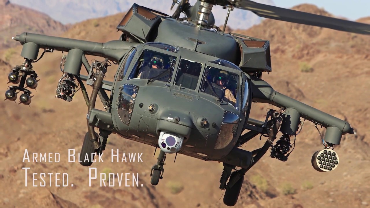 Το εξοπλισμένο Black Hawk δείχνει την ισχύ πυρός του (βίντεο)