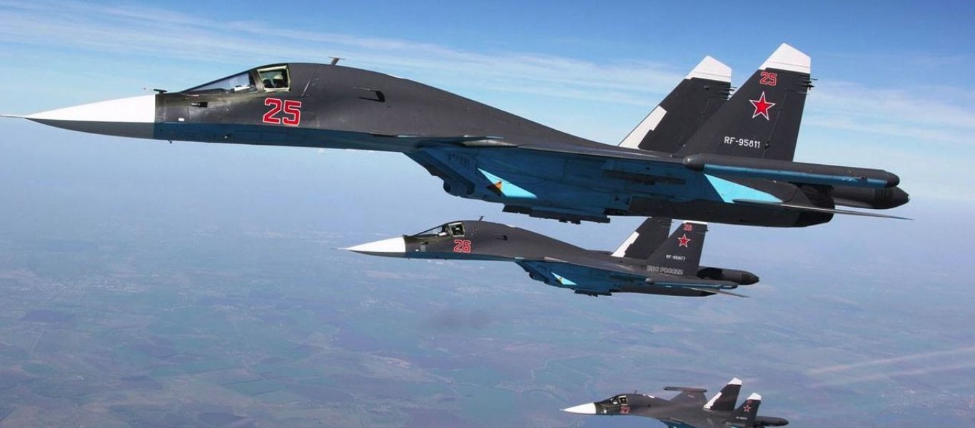 Ρωσικό Su-34 βομβάρδιζε δυνάμεις των τουρκόφωνων ανταρτών την ώρα της συνάντησης Πούτιν και Ερντογάν!