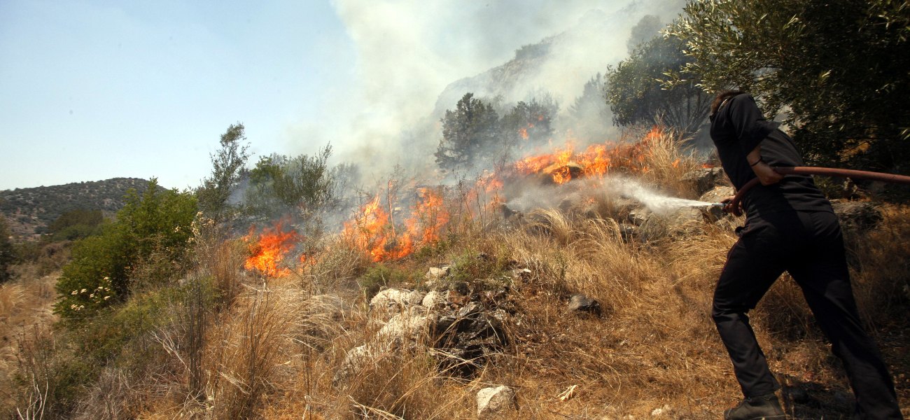 Μάνη: Ξέσπασε φωτιά σε δασική έκταση στην Ανατολική πλευρά της περιοχής