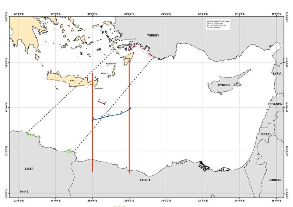 Reuters: Αυτές είναι οι συντεταγμένες της ΑΟΖ Ελλάδας-Αιγύπτου