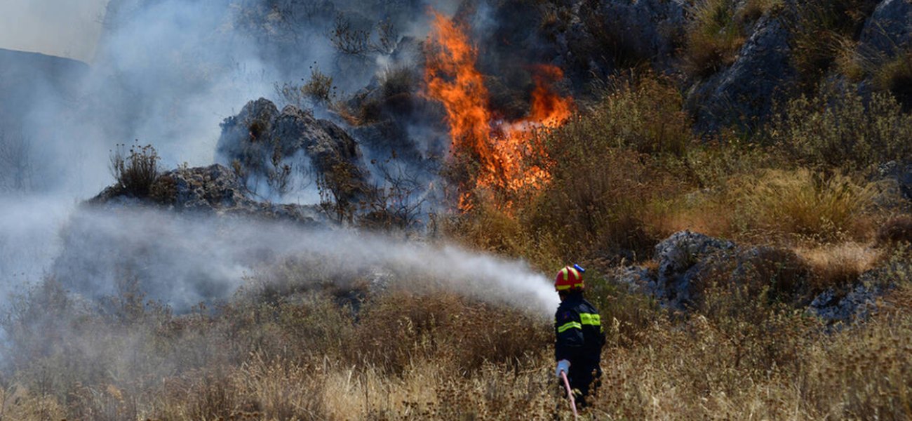 Μυτιλήνη: Ξέσπασε πυρκαγιά στην περιοχή μεταξύ Πέτρας και Μολύβου