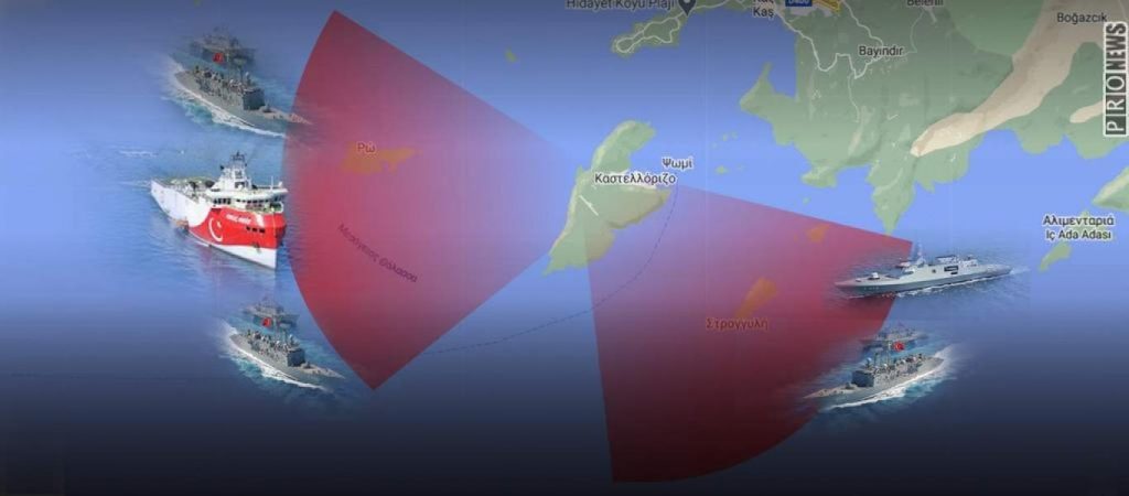 Ζώνη απαγόρευσης πτήσεων & πλόων επέβαλε η Τουρκία γύρω από το Oruc Reis έξω από την Μεγίστη – Πειθάρχησε η Αθήνα (upd)