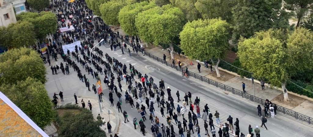 Διαδήλωση στο κέντρο της Κύπρου για την αστυνομική βία και την διαφθορά (βίντεο)