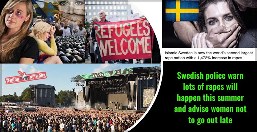 Έπεσαν από τα…  σύννεφα οι Σουηδοί: Αλλοδαποί η συντριπτική πλειοψηφία των βιαστών στη χώρα