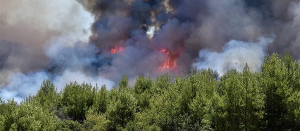 Φωτιά στον Ασπρόπυργο Αττικής – Επιχειρούν επίγειες και εναέριες δυνάμεις (βίντεο)