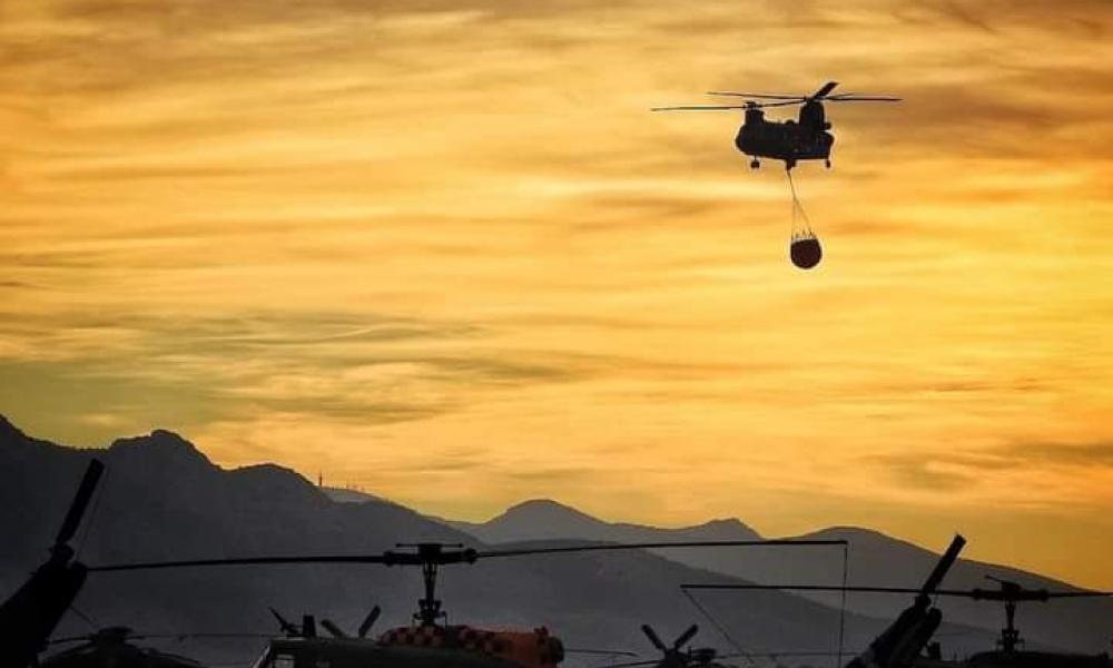 Τρία αιγυπτιακά Chinook έρχονται στην Ελλάδα για να βοηθήσουν στην κατάσβεση των πυρκαγιών