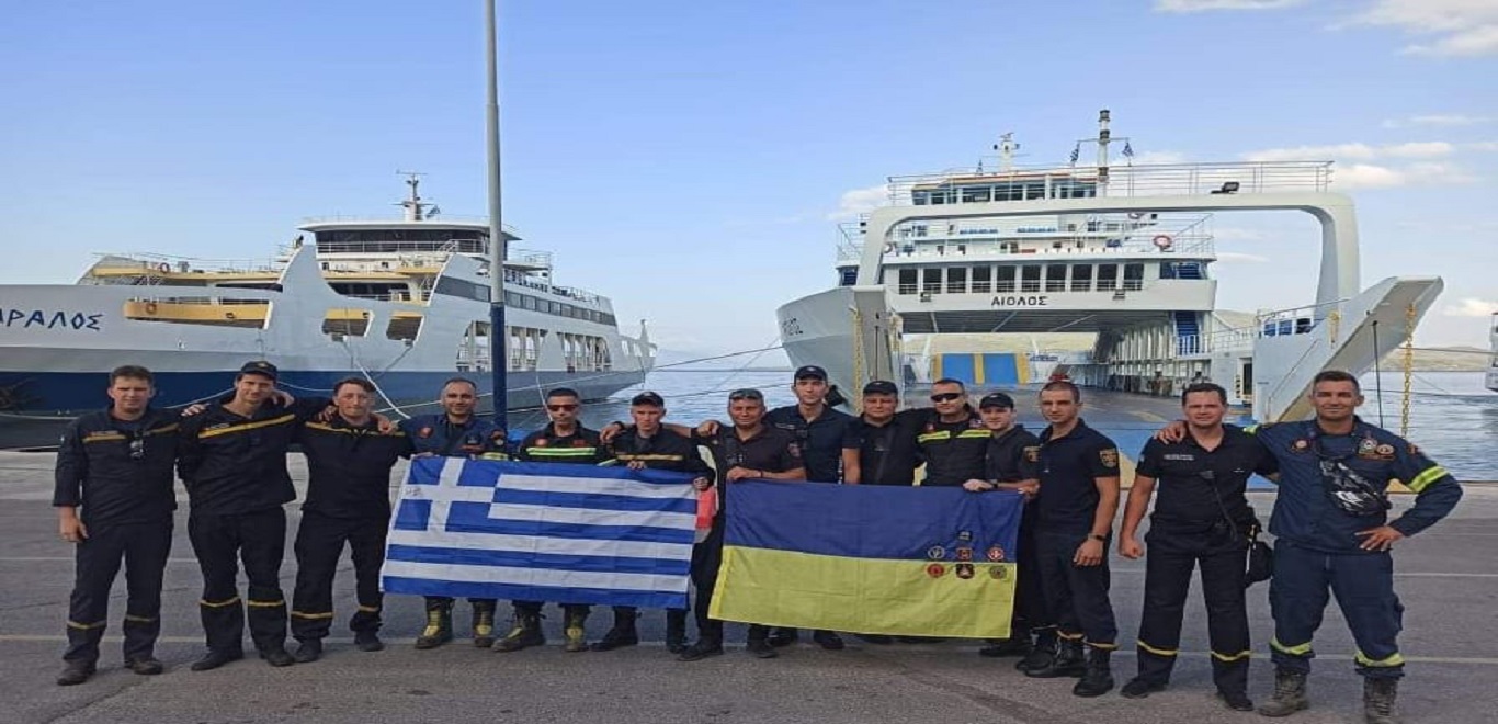 Φωτιά στην Εύβοια: Αποχώρησαν οι Ουκρανοί πυροσβέστες – Το «ευχαριστώ» από την 7η ΕΜΑΚ