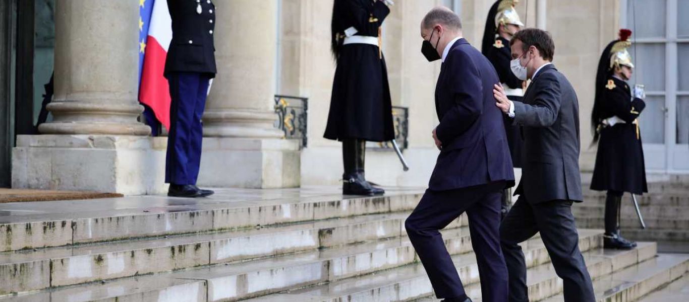 Γαλλία: Πρώτη συνάντηση Ε. Μακρόν με ‘Όλαφ Σόλτς