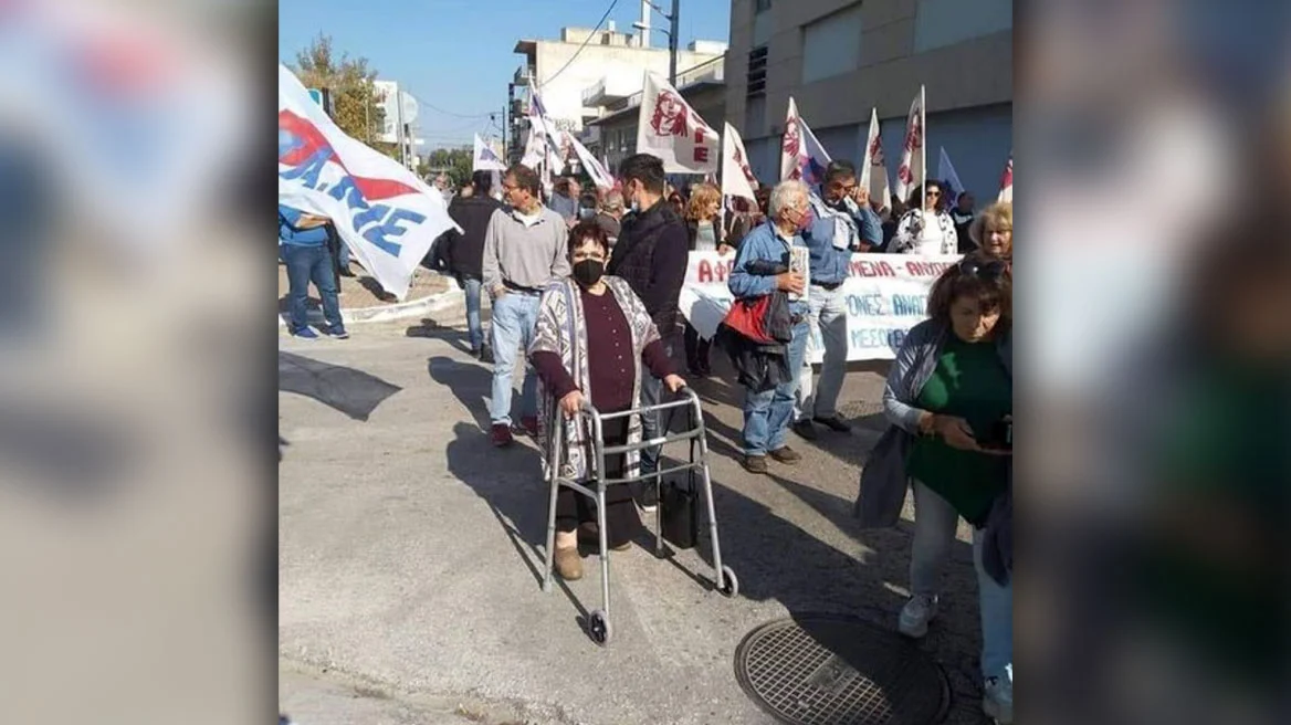 Πήγε με το «πι» στην συγκέντρωση του ΠΑΜΕ η Αλέκα Παπαρήγα