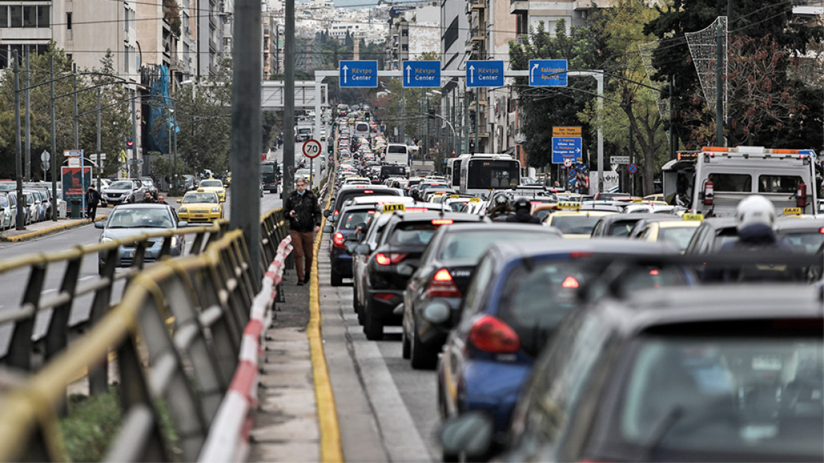 Αυξημένη η κίνηση στους δρόμους της Αττικής – Πού έχει μποτιλιάρισμα (χάρτης)