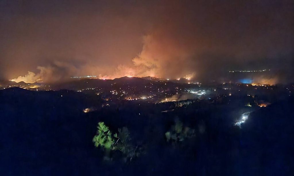 Φωτιά στη Ρόδο: Βίντεο-ντοκουμέντο που «δείχνει» πιθανό εμπρησμό