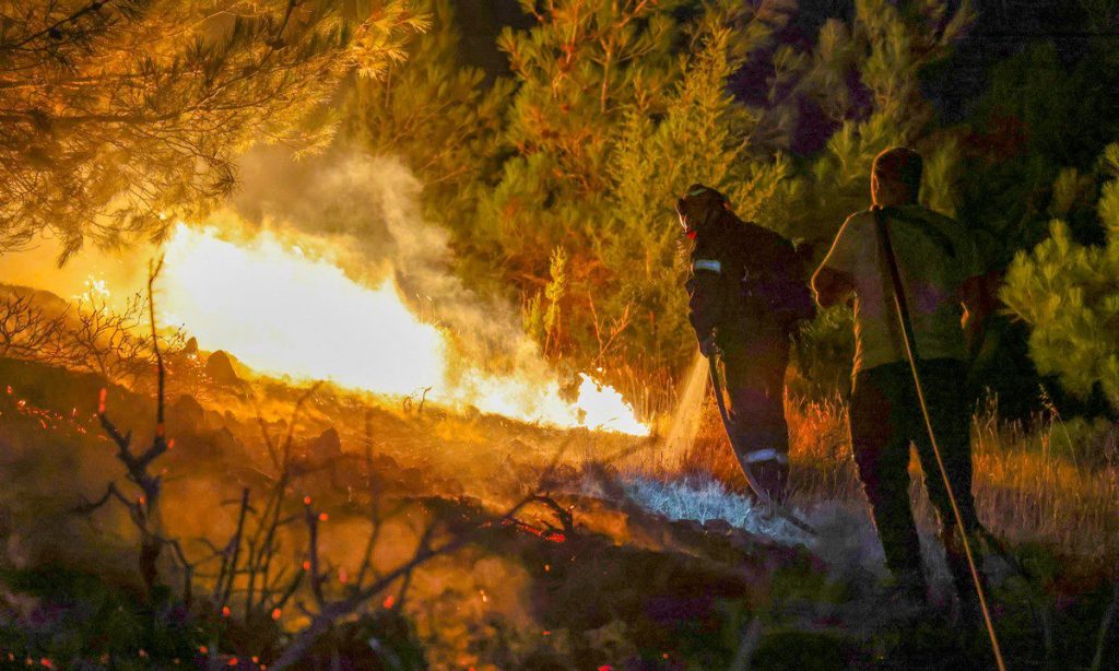 Φωτιά σε δασική έκταση στη Σκιάθο