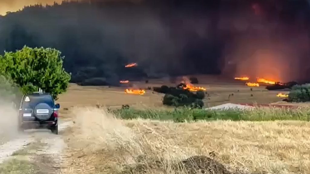 Φωτιά στην Αλεξανδρούπολη: Δορυφορική φωτογραφία δείχνει την ολική καταστροφή 75.000 στρεμμάτων