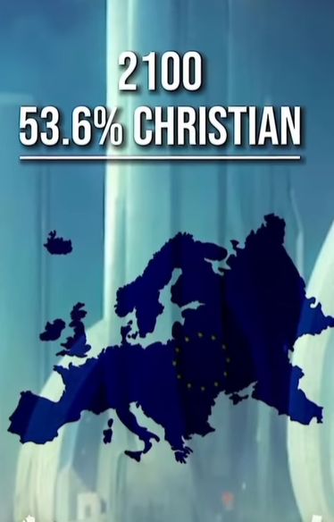 Το έτος 2100 μ.Χ. μόνο το 53,6% του πληθυσμού της Ευρώπης θα είναι χριστιανοί!
