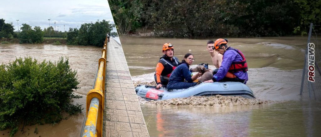 Εκτός ελέγχου η κατάσταση στον Πηνειό: Σπάνε το ανάχωμα στο Φράγμα της Γυρτώνης για να σωθεί η Λάρισα