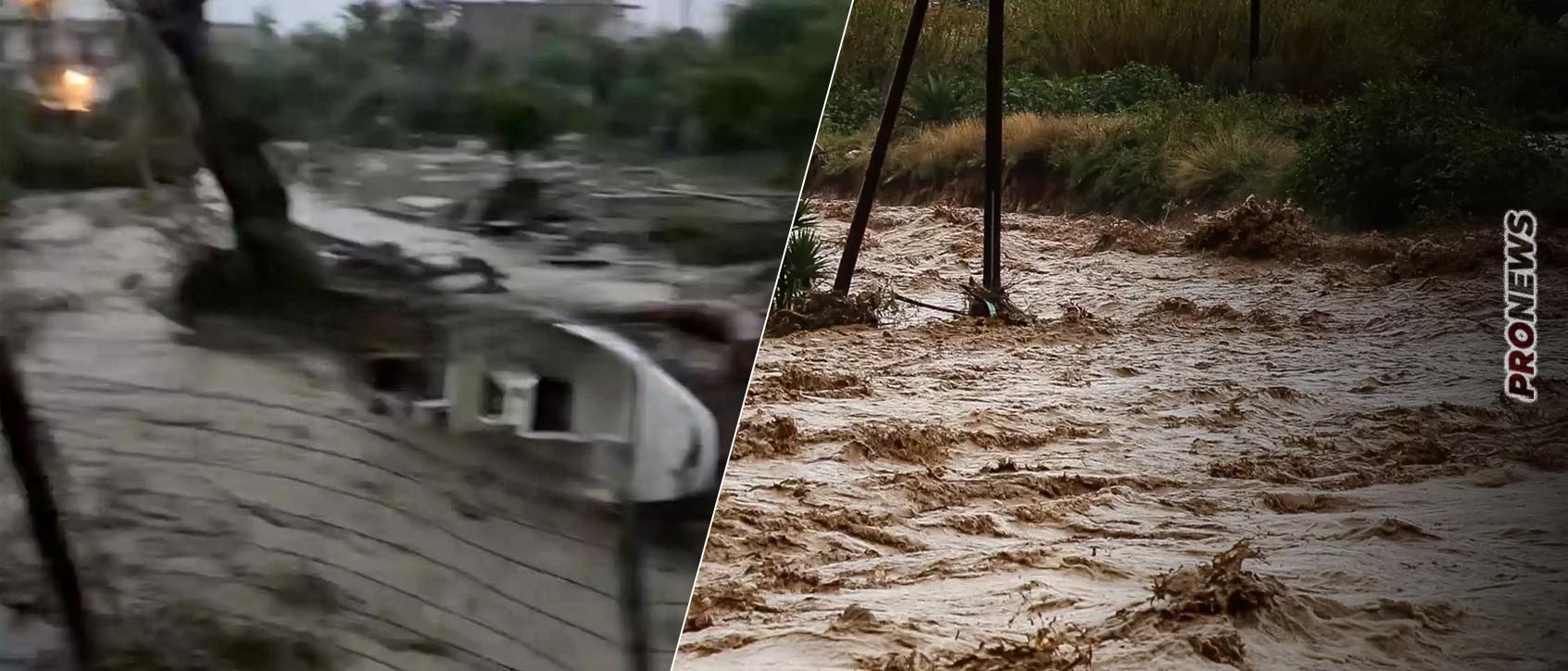 Χτυπήθηκε με σφοδρότητα από την κακοκαιρία η Εύβοια: Πλημμύρισαν σπίτια και έγιναν κατολισθήσεις (upd) (βίντεο)