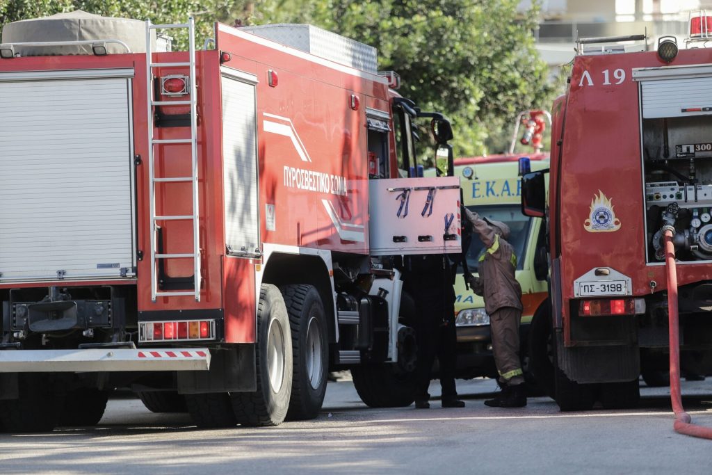 Φωτιά στο Άλσος Βεΐκου στο Γαλάτσι