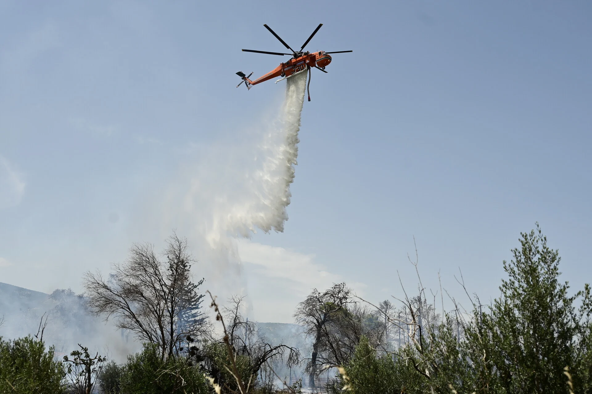 Πυρκαγιές: Δυσκολεύει η κατάσταση στην Άνδρο – Μεγάλη αναζωπύρωση στην Ηλεία