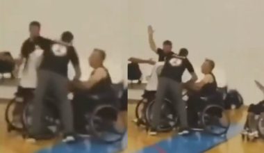 Θλιβερές εικόνες: Οπαδός χτύπησε αθλητή με αμαξίδιο του Παναθηναϊκού στον τελικό κυπέλλου μπάσκετ
