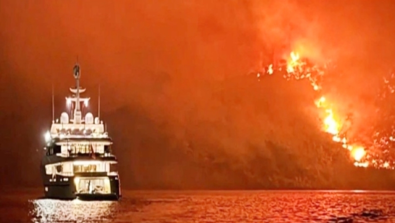 Φωτιά στην Ύδρα: Συνελήφθησαν 13 επιβαίνοντες της θαλαμηγού – Κατασχέθηκε το σκάφος
