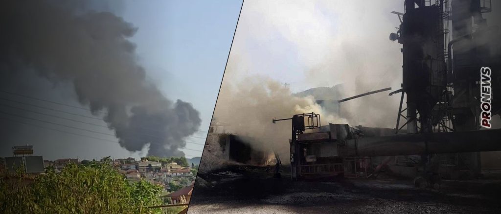 Νεκρός άνδρας μετά από φωτιά και εκρήξεις σε εργοτάξιο πίσσας στο Αγρίνιο