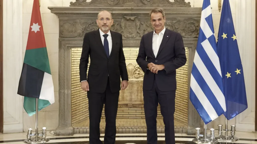 Ο Κ.Μητσοτάκης συναντήθηκε με τον αναπληρωτή πρωθυπουργό της Ιορδανίας