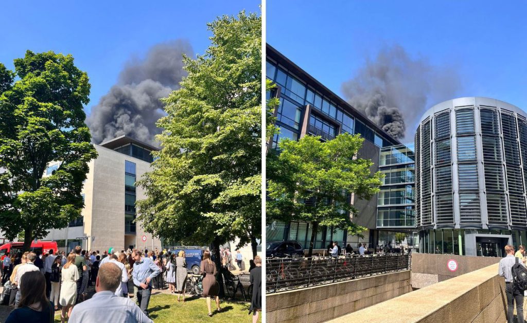 Κοπεγχάγη: Ξέσπασε πυρκαγιά στο υπουργείο Φορολογίας της Δανίας