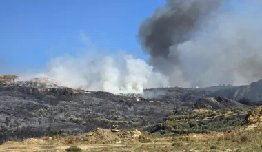 Σε εξέλιξη οι φωτιές σε Κω και Χίο – Καίνε σε διάσπαρτα σημεία (φωτο) 