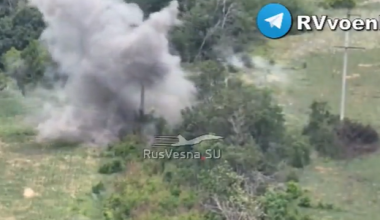 Το ρωσικό πυροβολικό έπληξε ουκρανικές θέσεις κοντά στη Νέα Υόρκη της Ουκρανίας (βίντεο)