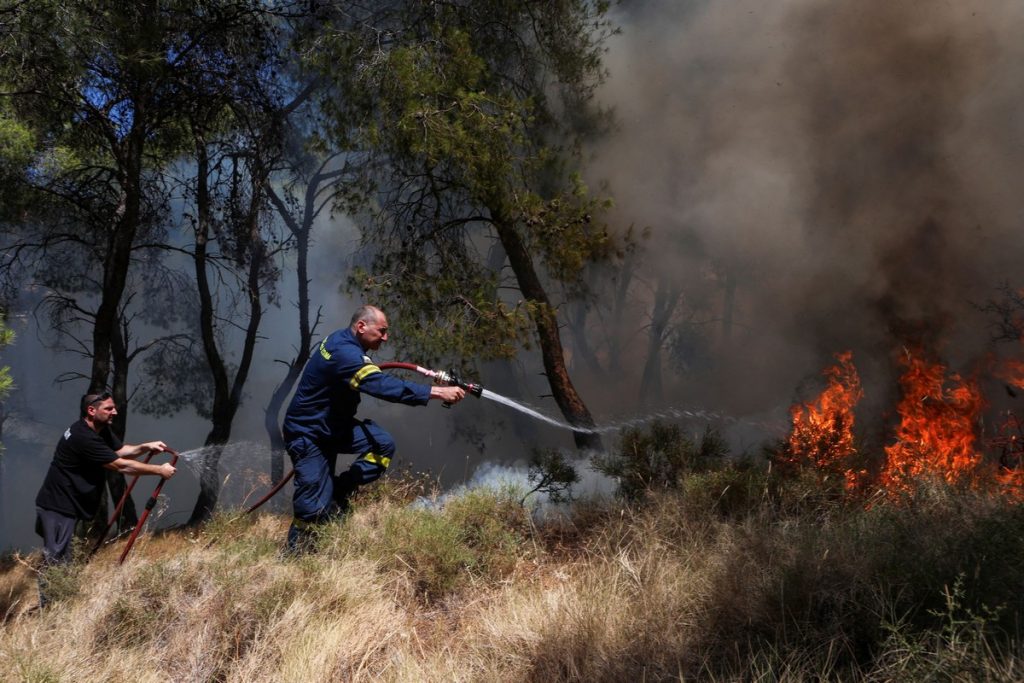 Φωτιά σε χαμηλή βλάστηση στη Νέα Ραιδεστό Θεσσαλονίκης