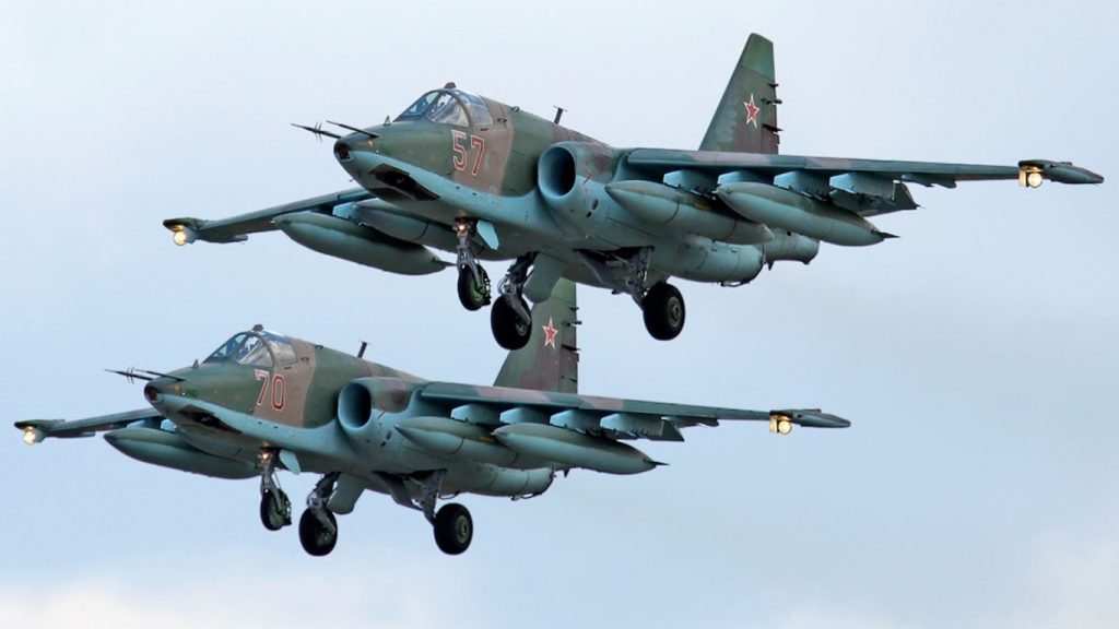 Συντριβή Su-25 της αεροπορίας της Γεωργίας (βίντεο)