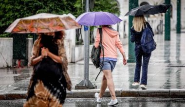 Βροχερός ο καιρός σήμερα – Πτώση της θερμοκρασίας, κεραυνοί και χαλάζι