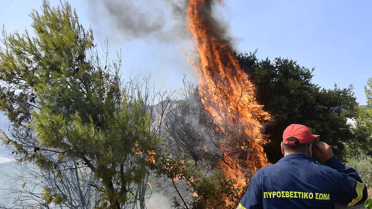 Φωτιά σε δασική έκταση στο Αγρίνιο