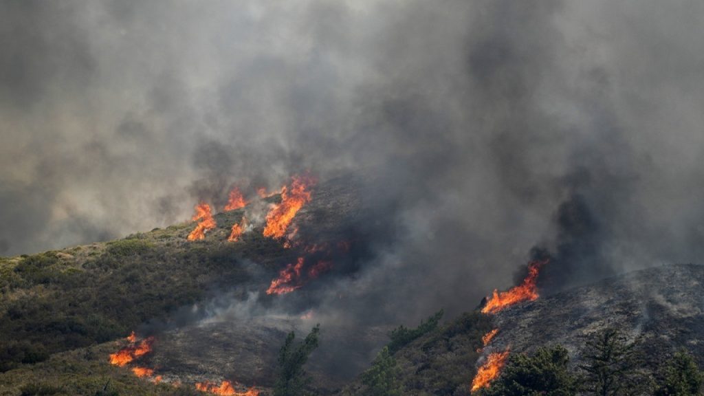 Φωτιά στο Κρόκιο – Ισχυρές πυροσβεστικές δυνάμεις στο σημείο