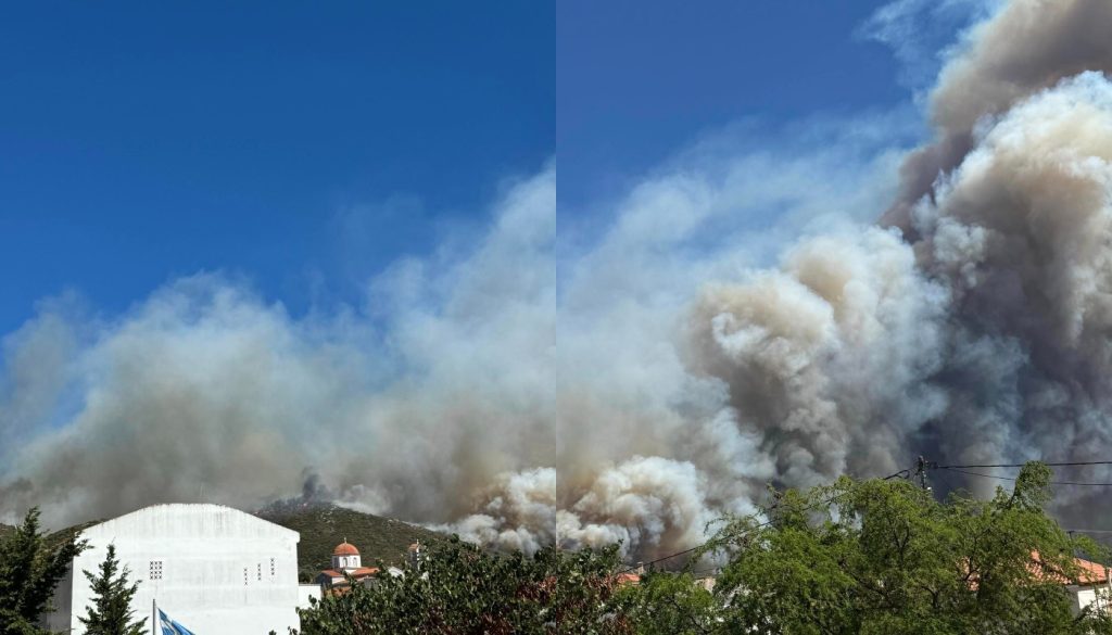 Πυρκαγιά στην Εύβοια: Κάηκε πυροσβεστικό όχημα – Εξερράγη ανεμογεννήτρια (φώτο-βίντεο)(upd)