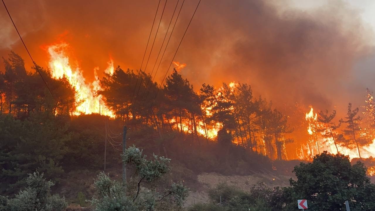 Πυρκαγιά ξέσπασε σε συνοικίες της Κωνσταντινούπολης (βίντεο)