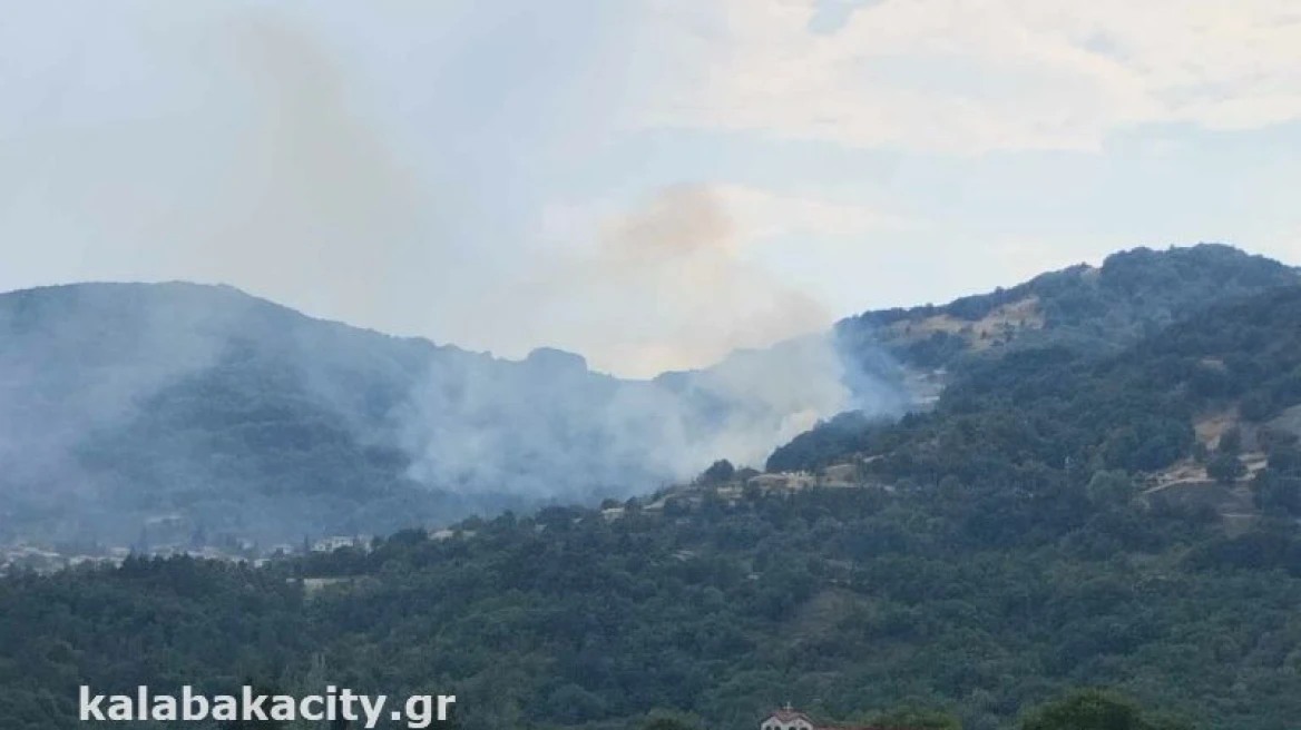 Υπό μερικό έλεγχο η πυρκαγιά που ξέσπασε στην Παναγία Τρικάλων (upd) 