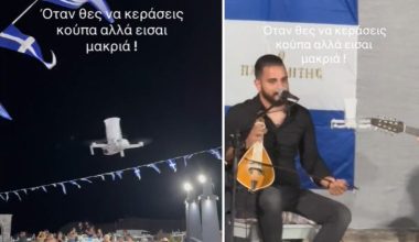 «Χαμός» στο TikTok με βίντεο από Κρητικό πανηγύρι – Έστελναν τις κούπες με… drone