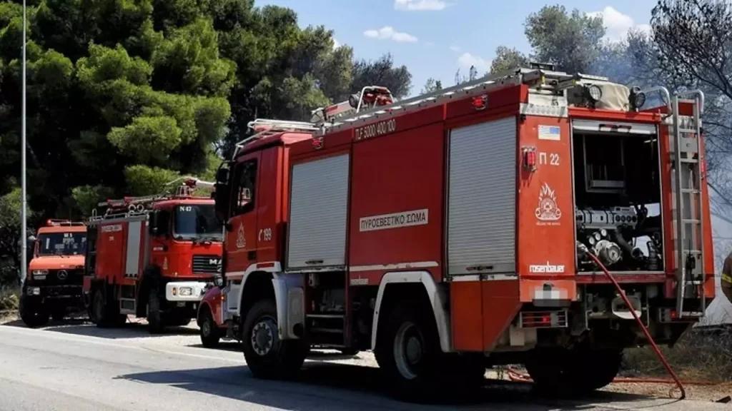 Φωτιά στην περιοχή Κέφαλος στην Κω: Eστάλη μήνυμα από το «112»