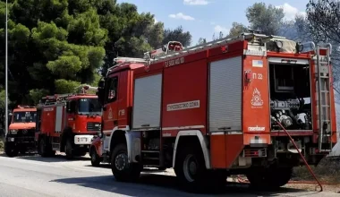 Φωτιά στην περιοχή Κέφαλος στην Κω: Eστάλη μήνυμα από το «112»