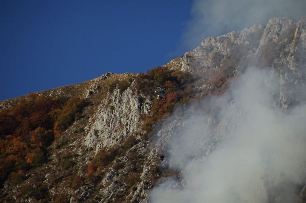 Παγγαίο Όρος: Δασοκομάντος αφαιρούν καύσιμη ύλη από το έδαφος για να εμποδίσουν την εξάπλωση της φωτιάς