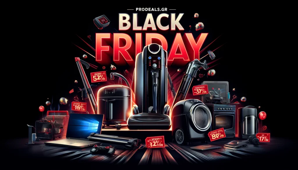 Black Friday στο prodeals.gr: Ασύγκριτες προσφορές σε φριτέζες, σκούπες, laptops & ατμοκαθαριστές!