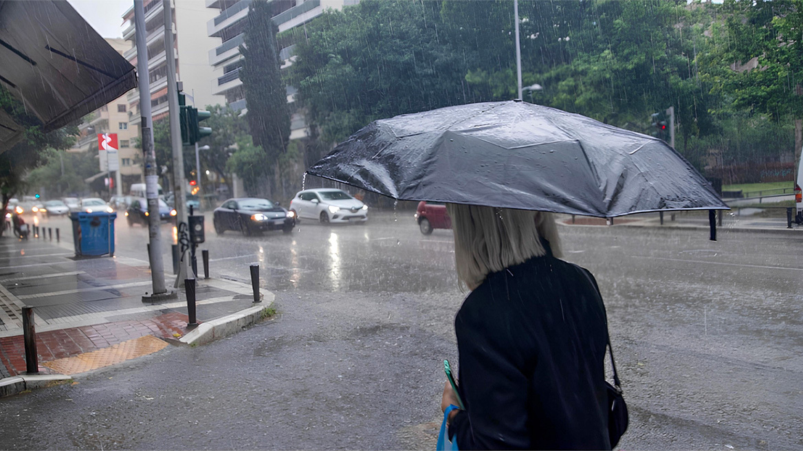 Επικαιροποιήθηκε το έκτακτο δελτίο της ΕΜΥ – Πού θα χτυπήσει η κακοκαιρία τις επόμενες ώρες